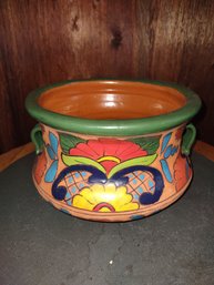 Beautiful Retro Style Clay Pottery Planter Pot