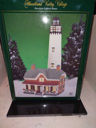 Vintage Christmas Village Porcelain Lighted House