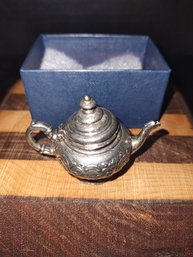 Vintage Mini Pewter Teapot