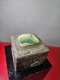 Vintage Porcelain Shard Trinket Box