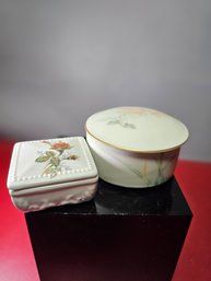 Two Trinket Boxes, One Is Made In Japan