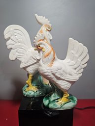 Porcelain Rooster And Hen