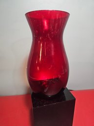 Ruby Red Vase