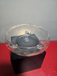 Clear Bowl, Fine Etching, Feels Like Crystal