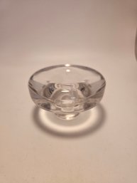MCM Design Crystal Or Art Glass Candlestick