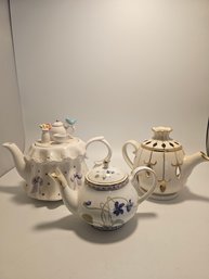 Three Collectible Unique Tea Cups