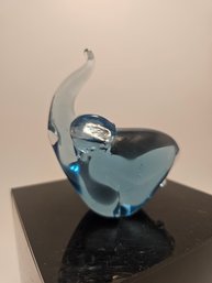 Murano Glass Paperweight. Elephant