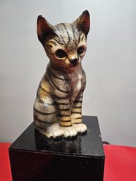House Of Global.art Handpainted Cat Kitten Figurine Limited Edition