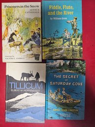 Four Vintage Young Adult Books, One Is By Oliver Carleton