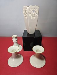 Lenox Porcelain Candleholders