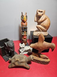 Primitive Wood Carvings Animals