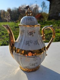 Heavy Goldplated Teapot