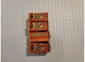 Set Of 4 Wabash Super Flash Photolamp No. 0