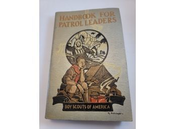 VINTAGE BOY SCOUT - MARCH 1936 HANDBOOK FOR PATROL LEADERS