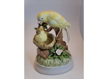 Gift World Of Gorham Yellow Birds Figurine Music Box