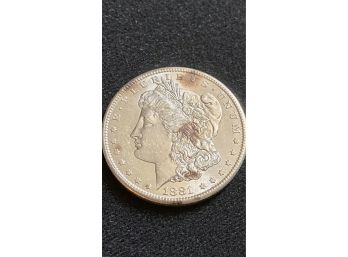 1881-S Morgan Silver Dollar, Brilliant Uncirculated