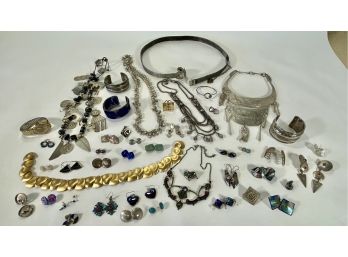 Vintage Jewelry Lot With Sterling