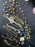 Lot Of Vintage Jewelry: Ladies Fashion Jewelry, Silvertone, Goldtone, Gems, Pins, Earrings  Necklaces Beads
