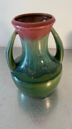 Antique Vintage Fulper ? Ceramic Vase 7x9 Inches