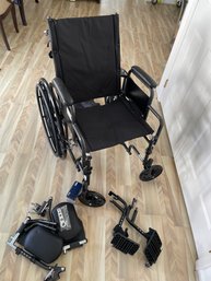 NEW McKesson Folding Wheelchair W Padded  Leg Rests And Extended Neck Head Rest Durable Medical Equip