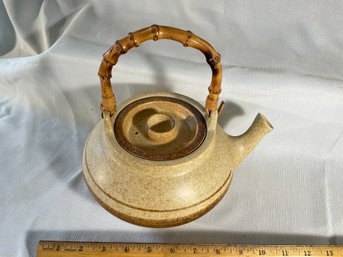 Vintage Robert Maxwell Pottery Craft Stoneware Teapot. 1970s Seven Cup Teapot. Made In USA.