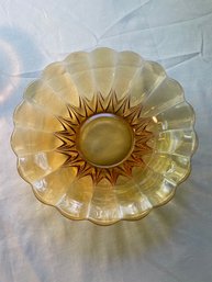 VintageVintage Carnival Glass Bowl And Marigold Glassware