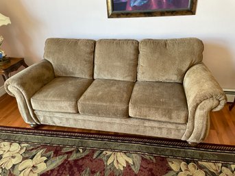 Broyhill Transitional Tan Beige Sofa Couch