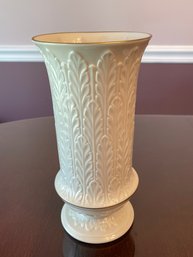 Lenox Autumn Leaf Porcelain With 24k Gold Trim Footed Vase