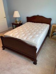 Full Size Bed  Mahogany Headboard & Footboard Emerald Crown Kingsdown Mattress