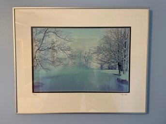 Framed Print By Tony Zuzzi Winter Lake