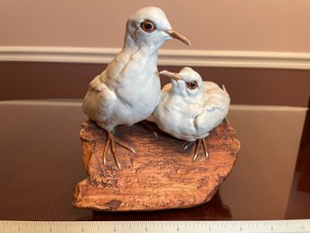 Ceramic Turtle Doves Porcelain 6.75 Tall Tay Italy Giuseppe Tagliariol Ltd Ed 117/500