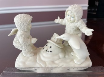 Snowbabies With Penguin And Melting Snowman Where Did It Go ? Figurine Dept 56