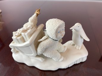 Vintage Snowbabies Stuck In The Snow', 1998 Dept 56, B106-1-29