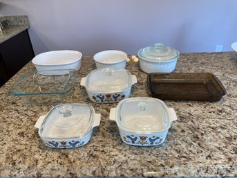 Bakeware Lot 2: Corning Ware Pyrex Bowls Cookware