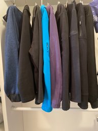 9 Pc Lot Of Womens Fleece Jackets: Columbia, Mack Russo (NEW), Tek, LL Bean, Susan Graver Dress Jacket