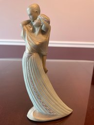 Ivory Princess Man Woman Figurine 1995 Parastone 11 Art Deco #186724 Statue