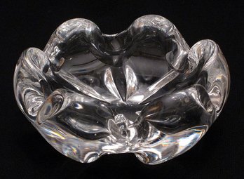 VINTAGE STELLA POLARIS GLASS BOWL ATTRIBUTED TO VICKE LINDSTRAND FOR ORREFORS, SWEDEN, MID 20TH CENTURY
