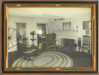 DAVID DAVIDSON (AMERICAN, 1881 - 1967): 'HER HOUSE IN ORDER,' LARGE HAND-TINTED PHOTO