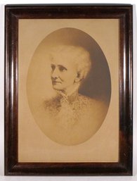 FRAMED ANTIQUE PHOTOGRAVURE OF MARY BAKER EDDY, CIRCA 1911