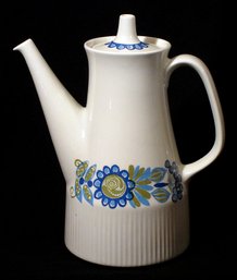 VINTAGE FIGGJO FLINT, NORWAY COFFEE POT IN THE TOR VIKING PATTERN, 1960s - 1970s