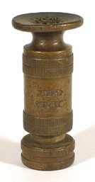 VINTAGE BRASS FIRE HOSE NOZZLE, EARLY-TO-MID 20TH CENTURY