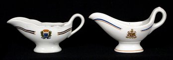 TWO VINTAGE HOTEL GRAVY BOATS OR SAUCEBOATS, INCLUDING HOTEL ST. DENIS AND HOTEL LAFAYETTE, EARLY 20TH CENTURY
