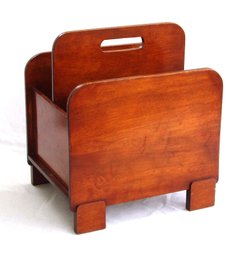 VINTAGE MAGAZINE HOLDER/CARRIER IN THE ART DECO TASTE, CIRCA 1930s