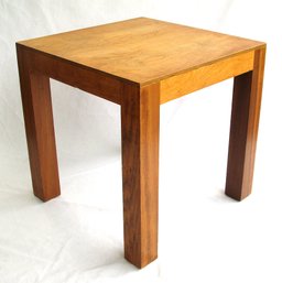 VINTAGE HANDMADE LAMINATED BIRCH PARSON'S TABLE, CIRCA 1970s