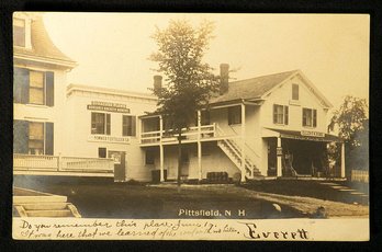 SEVEN ANTIQUE REAL PHOTO POSTCARDS OF PITTSFIELD, NEW HAMPSHIRE, CIRCA 1905