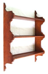 FINE ANTIQUE OAK WALL SHELF, LATE 19TH - EARLY 20TH CENTURY