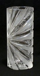 VINTAGE CRYSTAL 'SUNBEAM' VASE BY JOSKA BLEIKRISTALL, GERMANY, MID 20TH CENTURY