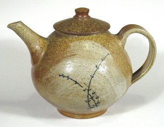 VINTAGE STUDIO POTTERY TEAPOT ATTRIBUTED TO TIM ANDREWS, ENGLAND, LATE 20TH CENTURY