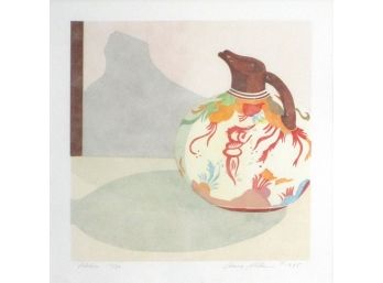 ANNE SILBER (AMERICAN, BORN 1955): 'PITCHER' STILL LIFE, COLOR SILKSCREEN ON PAPER