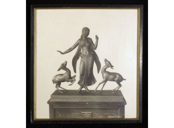 ORIGINAL VINTAGE SILVER GELATIN PHOTO OF A SCULPTURE BY PAUL MANSHIP, CIRCA 1920s